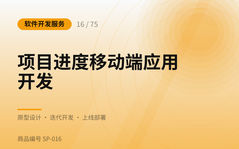 项目进度移动端应用开发